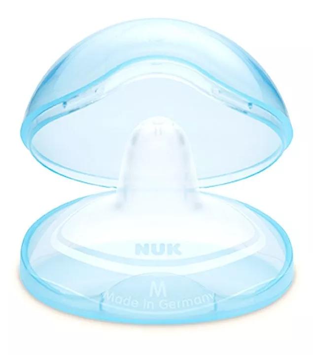 Nuk Bouclier De Mamelon Rond En Silicone Taille M (20mm) 2 unités