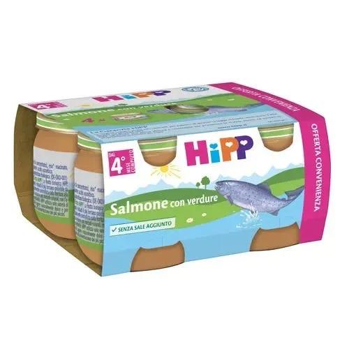 Hipp Bio Omogenizzato Multipack Salmone Con Verdure 4 Pezzi X 80 G