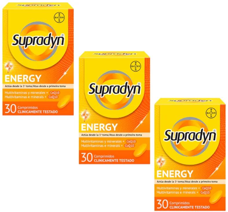 Supradyn Energy Vitamines, Minéraux et Énergie Quotidienne 3x30 Comprimés