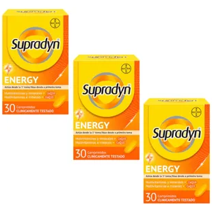 Supradyn Energy Vitamins, Minerals and Daily Energy 3x30 Tablets SAVING FORMAT