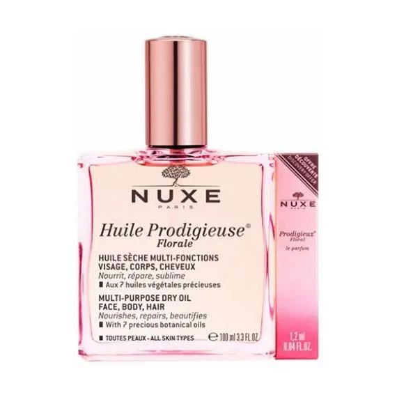 Nuxe Huile Prodigieuse Floreal 100 Ml + Prodigieux Floral Parfum 1.2 ml 