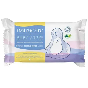 Natracare Organic Baby Wipes 50 units