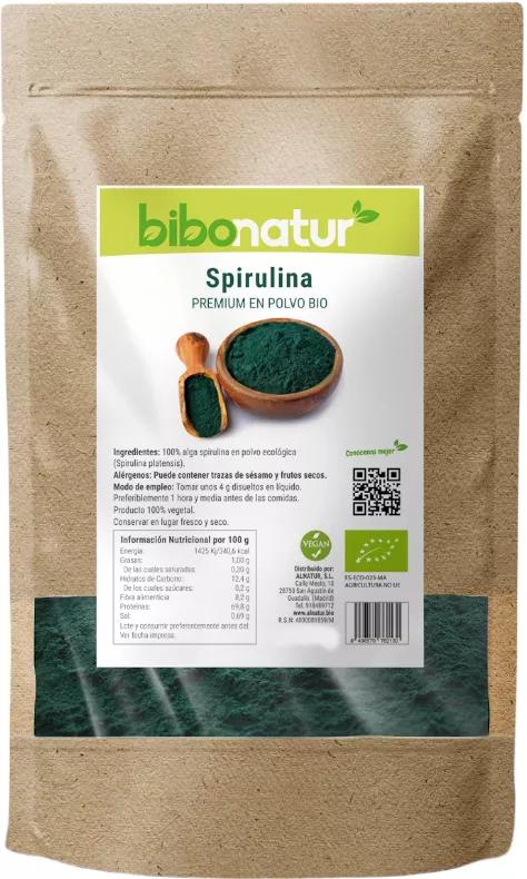 Bibonatur Spirulina Premium Bio-Pulver 200 gr
