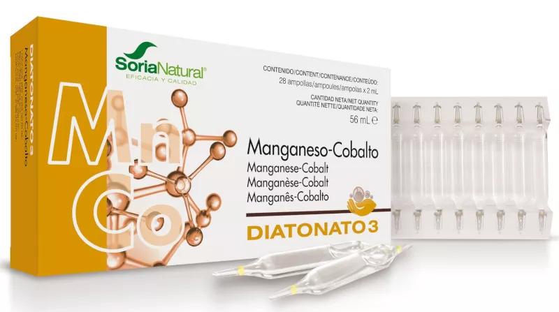 Soria Natural Diatonato 3-Manganês-Cobalto 28 Ampolas