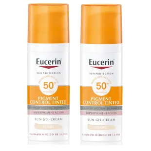 Eucerin Facial Sunscreen Pigment Control Fluid SPF50+ Tinted Light 2x50 ml