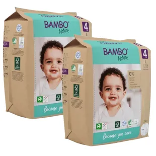 Bambo Nature Diapers T4 (7-14 Kg) 2x24 units