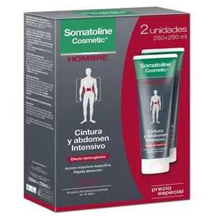 Somatoline Hombre Cintura y Abdomen Intensivo 2x250 ml