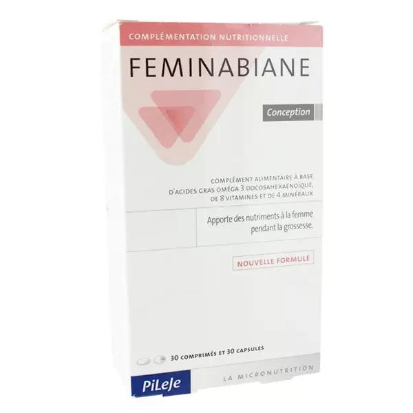 Pileje Feminabiane Conception 30 comprimés + 30 capsules