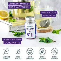 Nutri&Co Le Détox Drainage et Détox Foie Colon Intestins 60 gélules