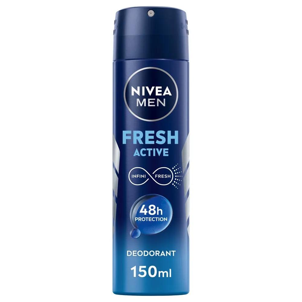 Nivea Men Fresh Active Deodorante Spray Antitraspirante Uomo 48h 150 ml