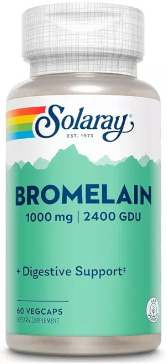 Solaray Bromélaïne 60 Gélules Végétales