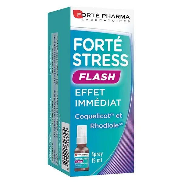 Forté Pharma Forté Stress Flash Anti-Stress immédiat Coquelicot Rhodiole 15ml