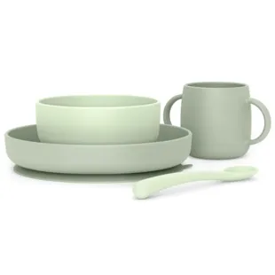 Suavinex Vajilla de Silicona 4 Piezas Verde