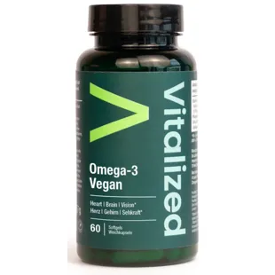 Vitalized Vegan Omega 3 60 Softgels