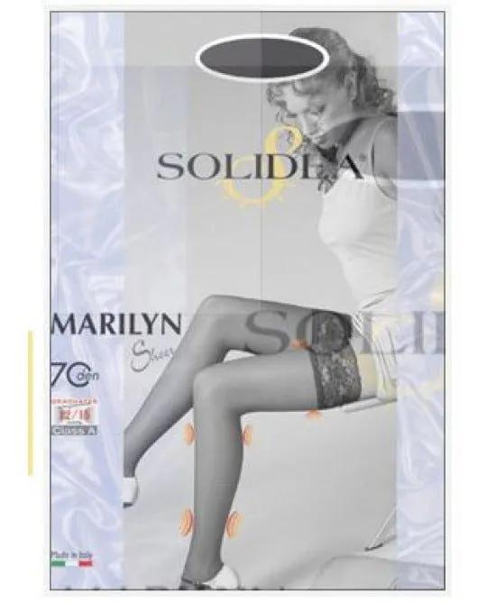 Solidea Marilyn Sheer 70 DEN Calza Autoreggente Compressiva Colore Cammello Taglia 4 L