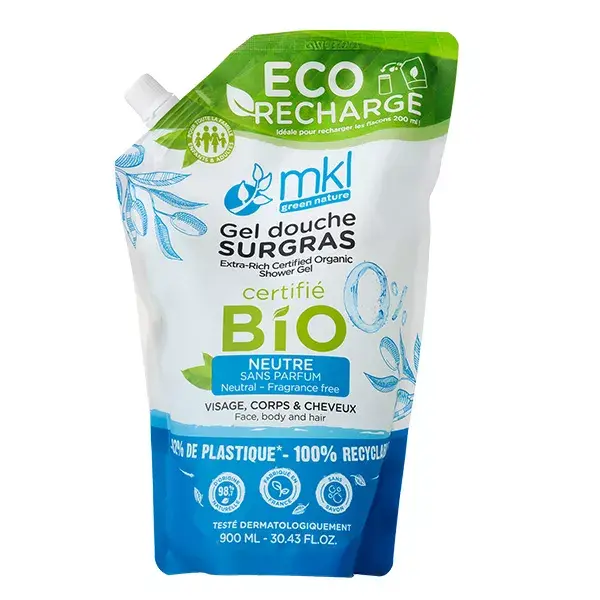 MKL Green Nature Eco-recharge Gel Douche Bio** Neutre 900ml