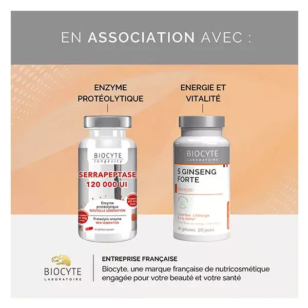 Biocyte Immune 360° Immunité Vitamines C, D, Zinc, Echinacée 30 gélules