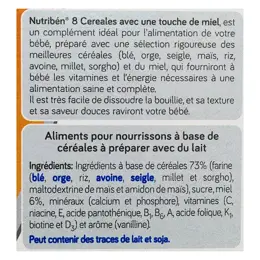 Nutribén 8 Céréales et Miel +6m 300g