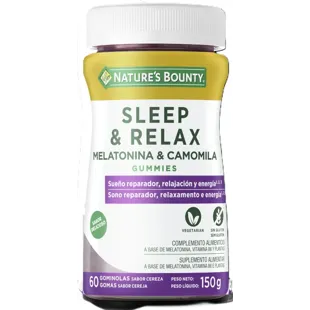 Nature&#39;s Bounty Sleep &amp; Relax Melatonin 60 Gummies