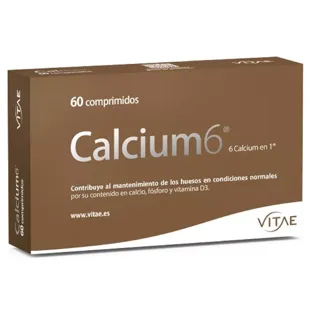 Vitae Calcium6 High Absorption Calcium and Vitamin D3 60 Tablets