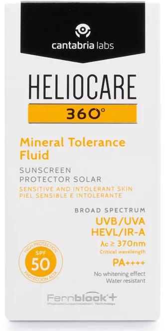 Heliocare Protetor Solar 360º Mineral Tolerance Fluid SPF50 50ml