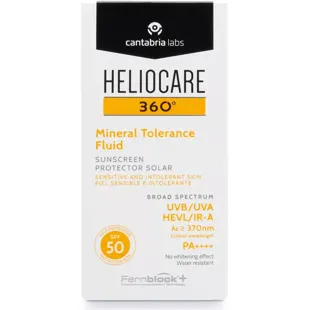 Heliocare 360º Mineral Tolerance Fluid Zonnebrandcrème SPF50 50ml