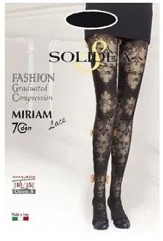 Solidea Miriam Lace 70 DEN Collant In Pizzo Compressivo Colore Nero Taglia 4 XL