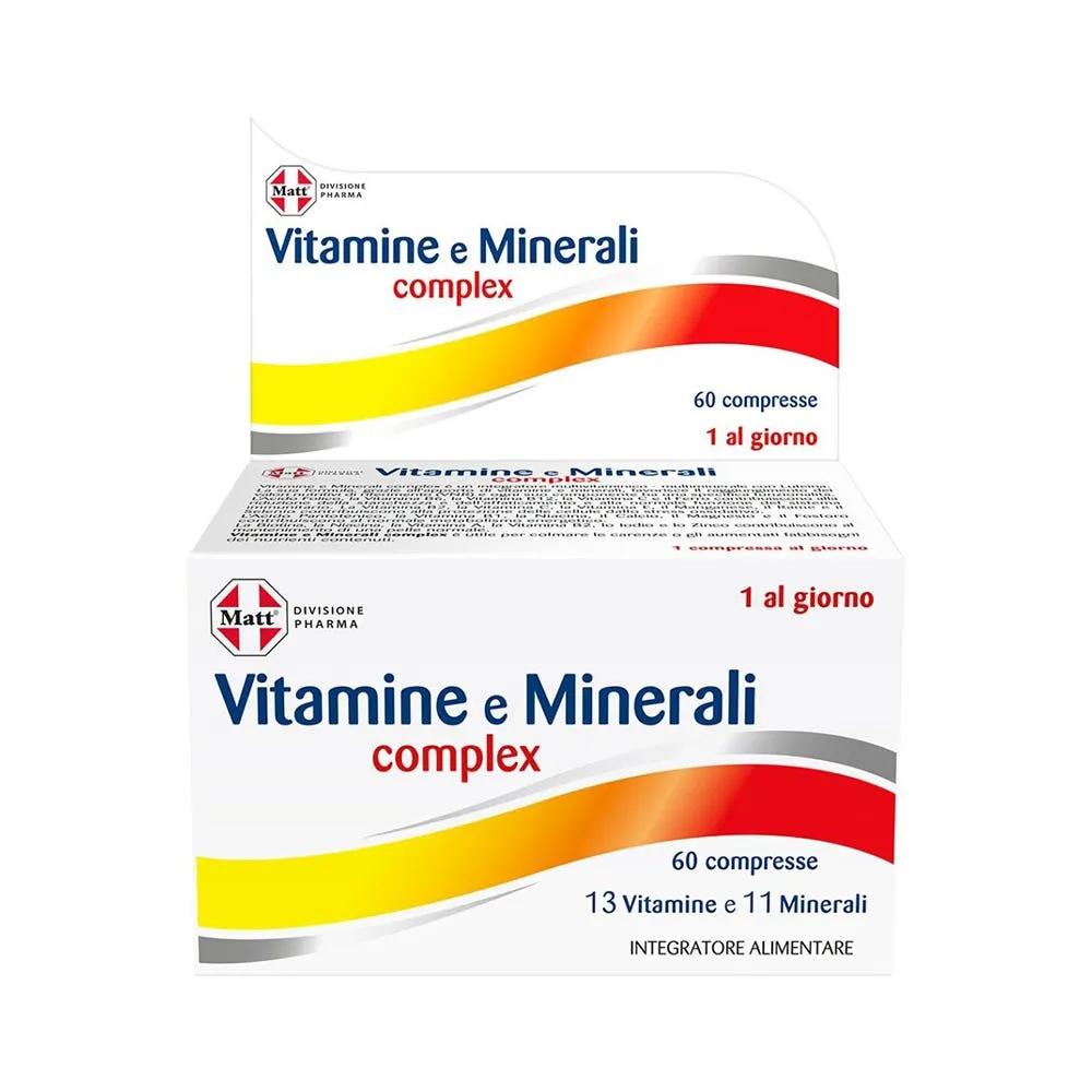 Matt Pharma Vitamine e Minerali Complex Integratore 60 Compresse