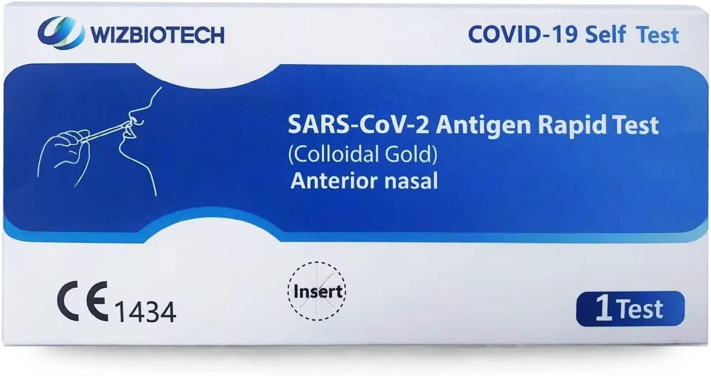 WizBiotech Tampone Antigenico Rapido Covid-19 Sars Cov-2 1 Tampone Autodiagnostico