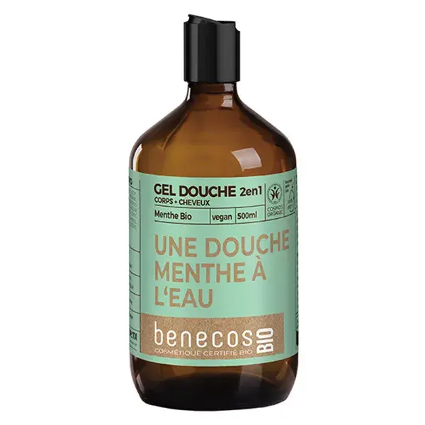 Benecos Gel Douche Menthe Bio 500ml