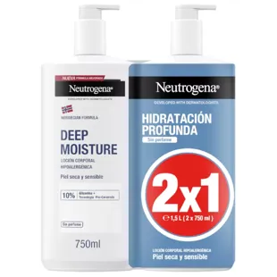 Neutrogena Deep Hydration Lotion for Sensitive Skin 2x750 ml