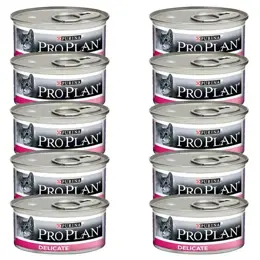 Purina Proplan Delicate Chat 1 unité 85g Saveur Dinde 10 x 85g