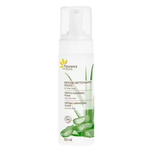 Fleurance Nature - Schiuma detergente delicata con aloe vera biologica - Flacone con pompa da 150 ml