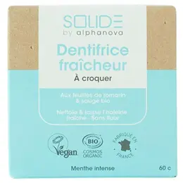 Alphanova Solide By Alphanova Dentifrice Solide Bio Boite 60 comprimés