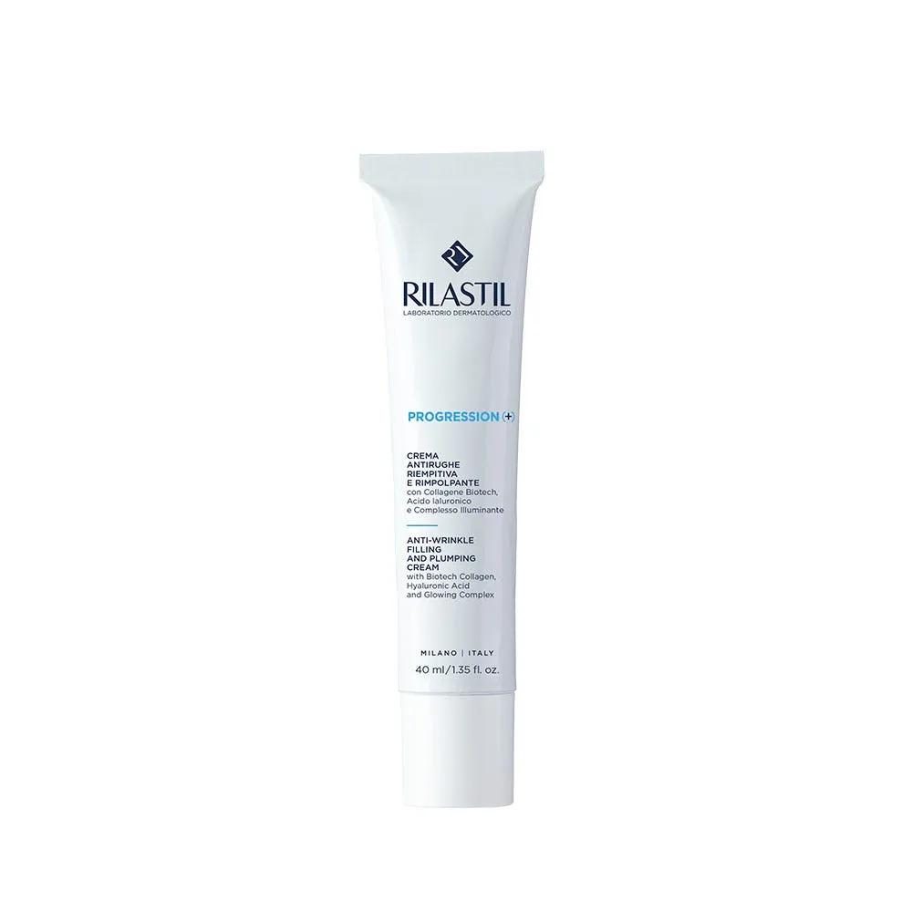 Rilastil Progression Crema Idratante Viso Antirughe e Rimpolpante 40 ml