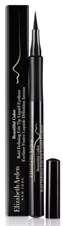 Elizabeth Arden Beautiful Color Eyeliner Liquide à Pointe Feutre Définition Audacieuse Sérieusement Noir