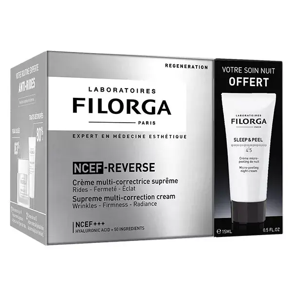 Filorga Duo NCEF-Reverse Crème 50 ml + Sleep&Peel 4.5 15ml