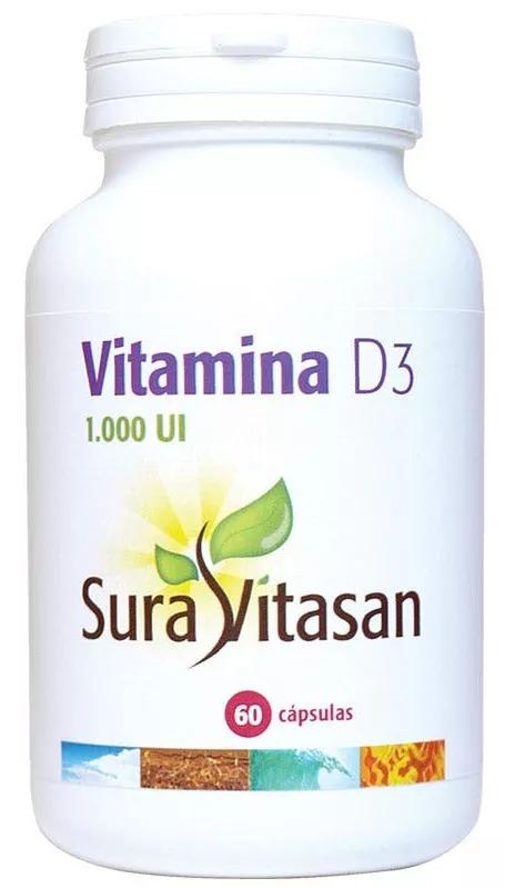 Sura Vitasan Vitamine D3 1 000 UI 60 Gélules