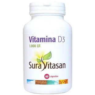 Sura Vitasan Vitamin D3 1,000 IU 60 Capsules