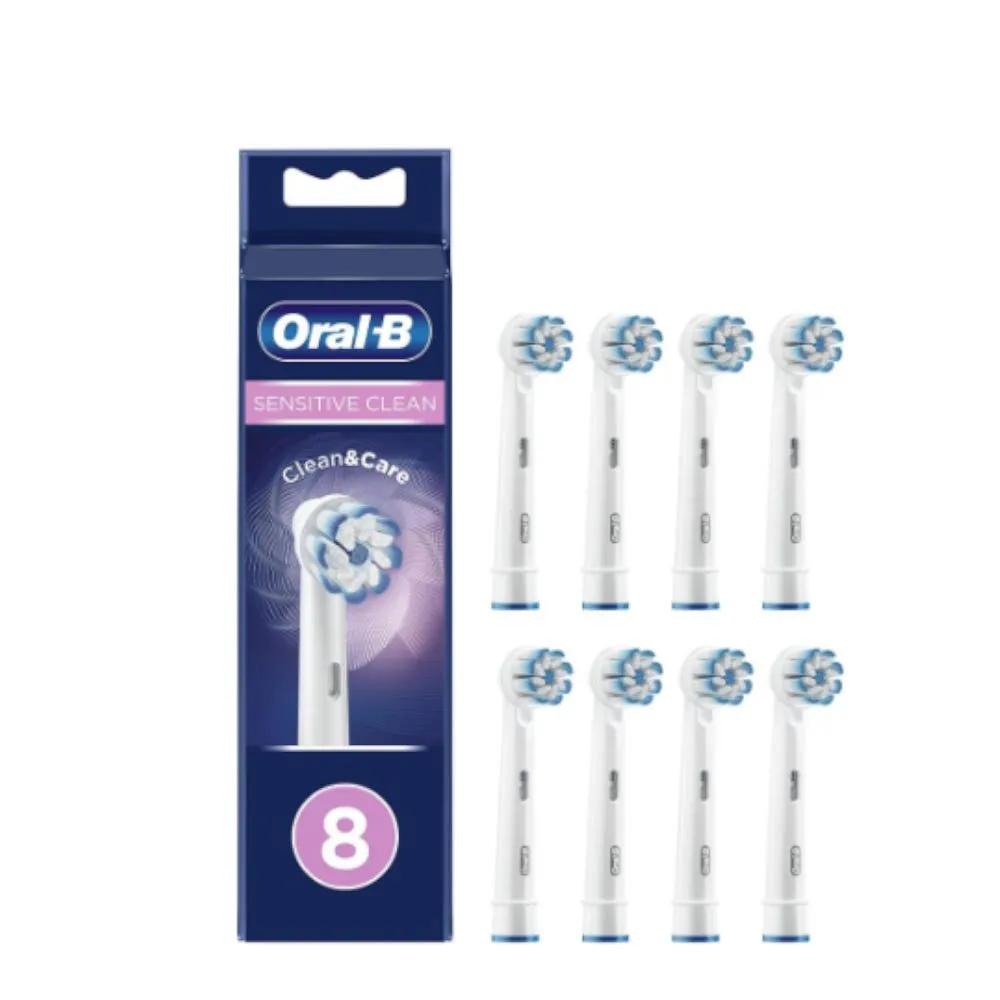 Oral-B Sensiclean Testine di Ricambio Spazzolino Elettrico 8 unità