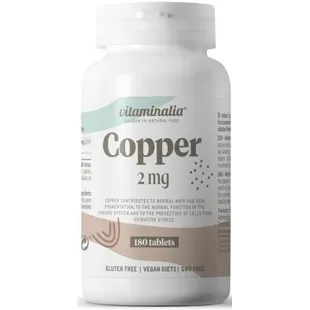 Vitaminalia Copper Gluconate 2mg 180 Tablets