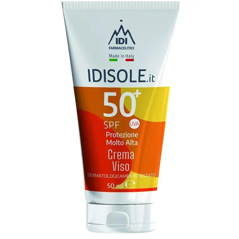 Idisole-IT Crema Viso Spf50+ Anti-Age Protezione Solare Molto Alta 50 ml