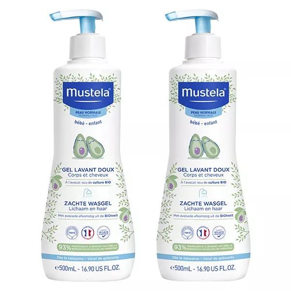 Mustela Gel Detergente Delicato Lotto di 2 x 500ml