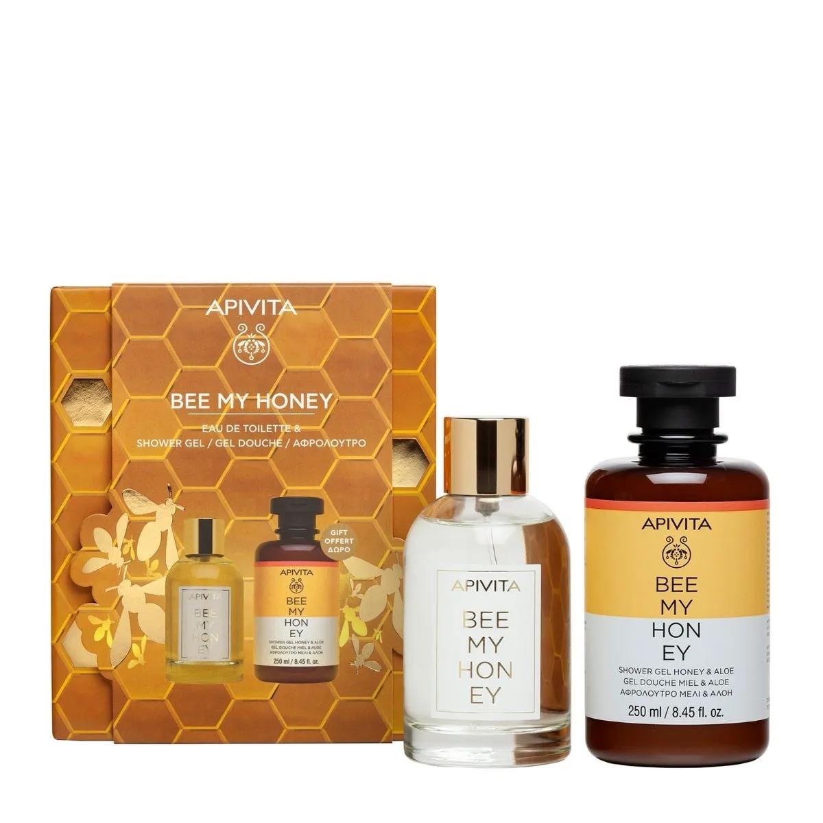 Apivita Pro Bee My Honey Cofanetto con Eau The Toilette Unisex + Gel Doccia in Regalo