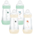 MAM Easy Start Anti-Colic Babyflaschen mittlerer Durchfluss, Neutral Bright + Bright Blue, 2–4 Monate, 4 x 260 ml 