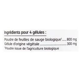 Nat & Form Écoresponsable Sauge Bio 200 gélules