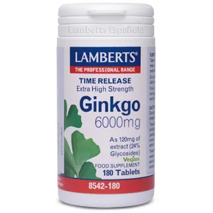 Lamberts Ginkgo Biloba 6000mg 180 Tablets