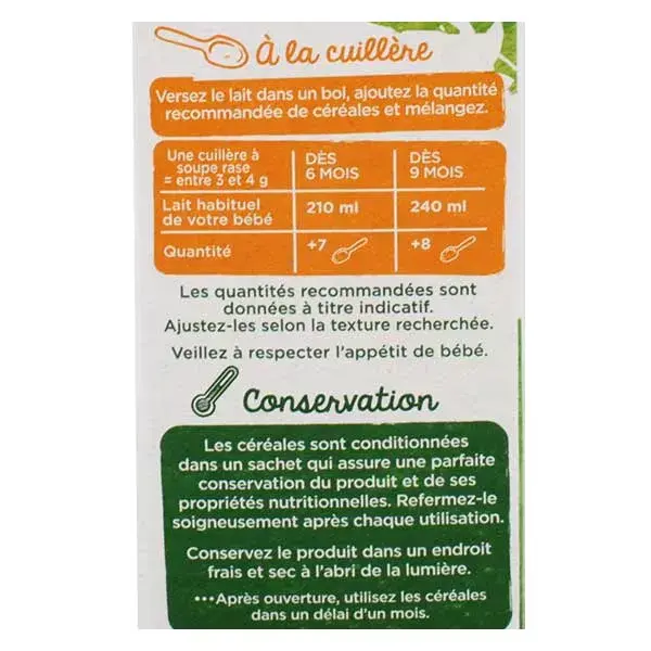 Modilac Mes Céréales Bio Cacao Dès 6 mois 250g