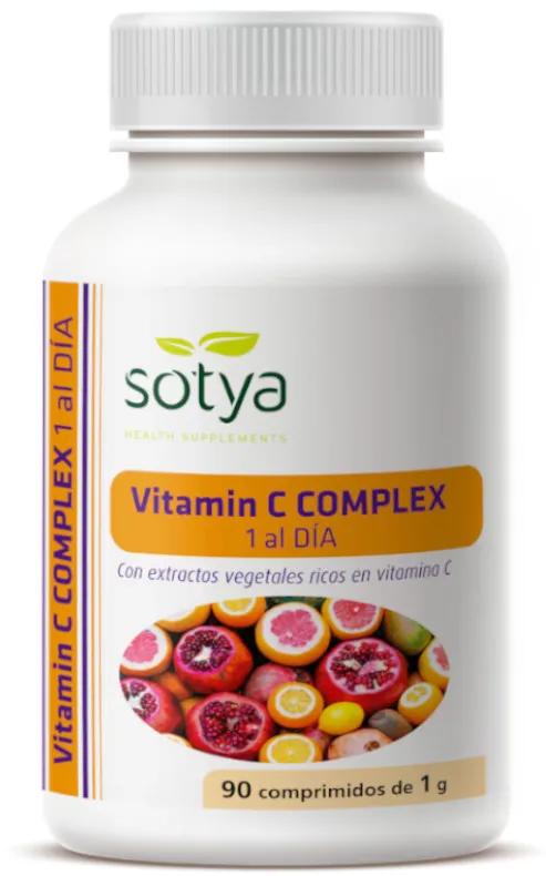 Vitamine C Complexe Naturel 1 gr Sotya 90 Comprimés