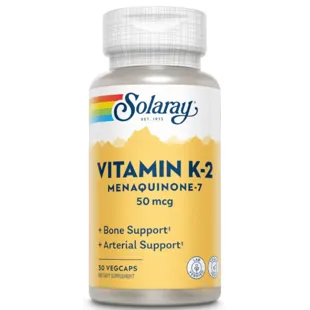 Solaray K-2 Menaquinone-7 30 Vegetable Capsules